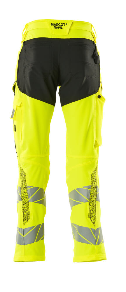 Mascot ACCELERATE SAFE  Trousers with kneepad pockets 19479 hi-vis yellow/black