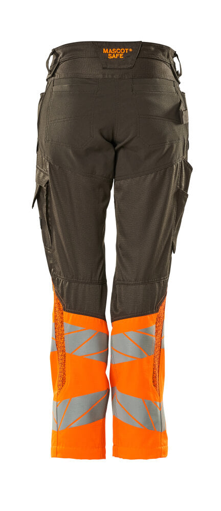 Mascot ACCELERATE SAFE  Trousers with kneepad pockets 19678 dark anthracite/hi-vis orange