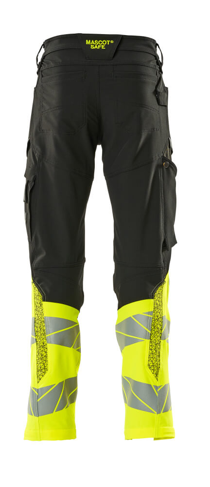 Mascot ACCELERATE SAFE  Trousers with kneepad pockets 19879 black/hi-vis yellow