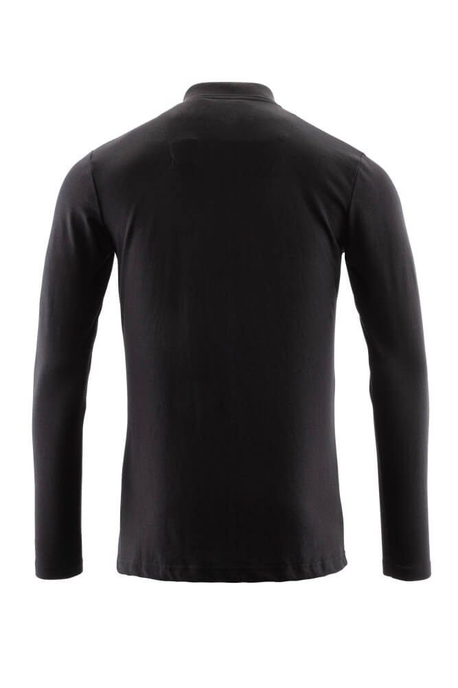 Mascot CROSSOVER  Polo Shirt, long-sleeved 20483 deep black