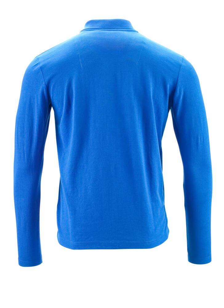 Mascot CROSSOVER  Polo Shirt, long-sleeved 20483 azure blue