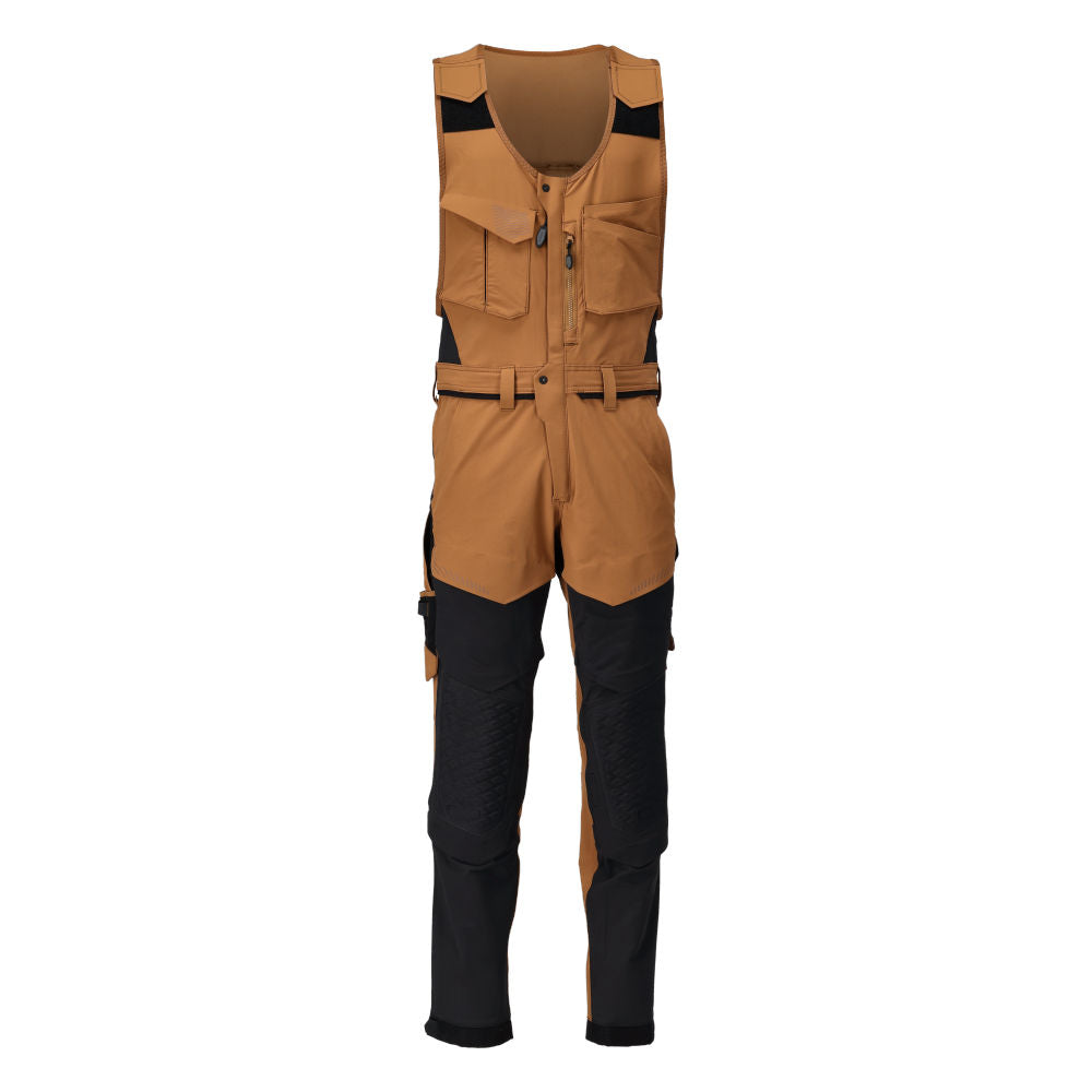 Mascot CUSTOMIZED  Combi suit with kneepad pockets 22069 nut brown/black