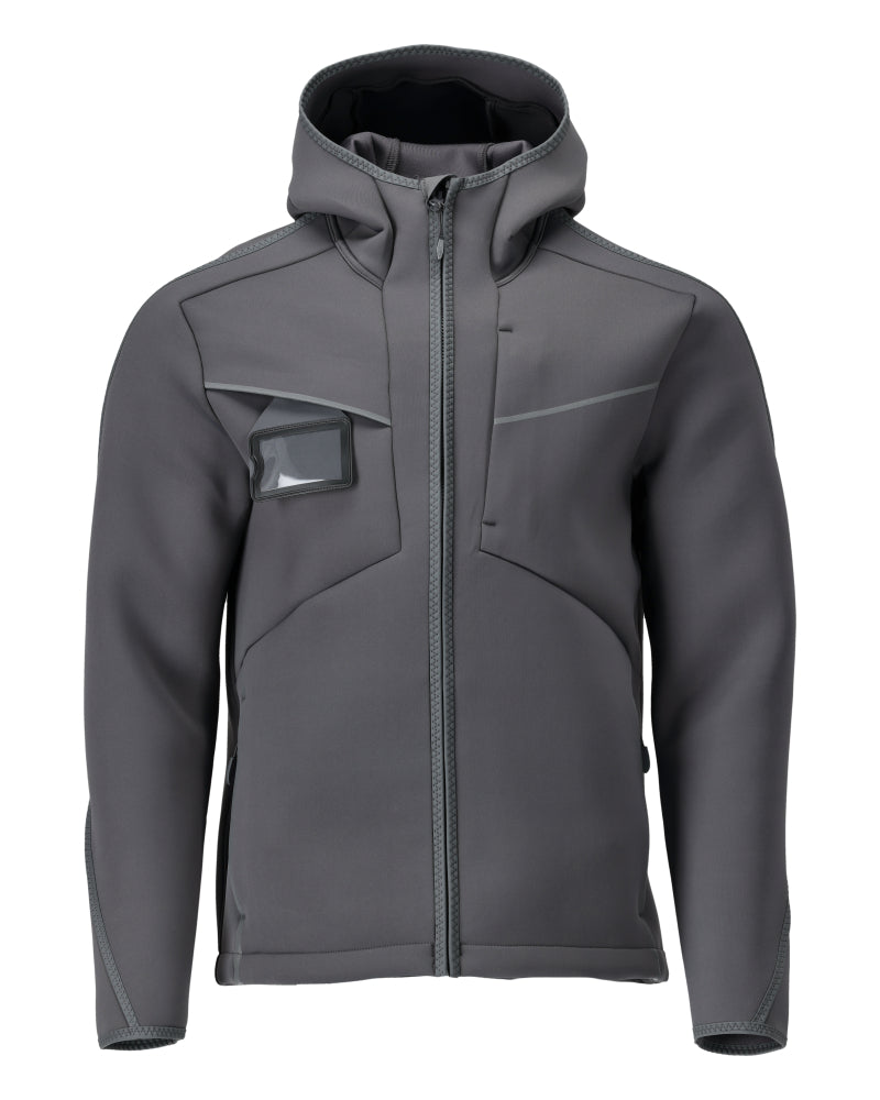 Mascot CUSTOMIZED  Softshell jacket with hood 22086 stone grey