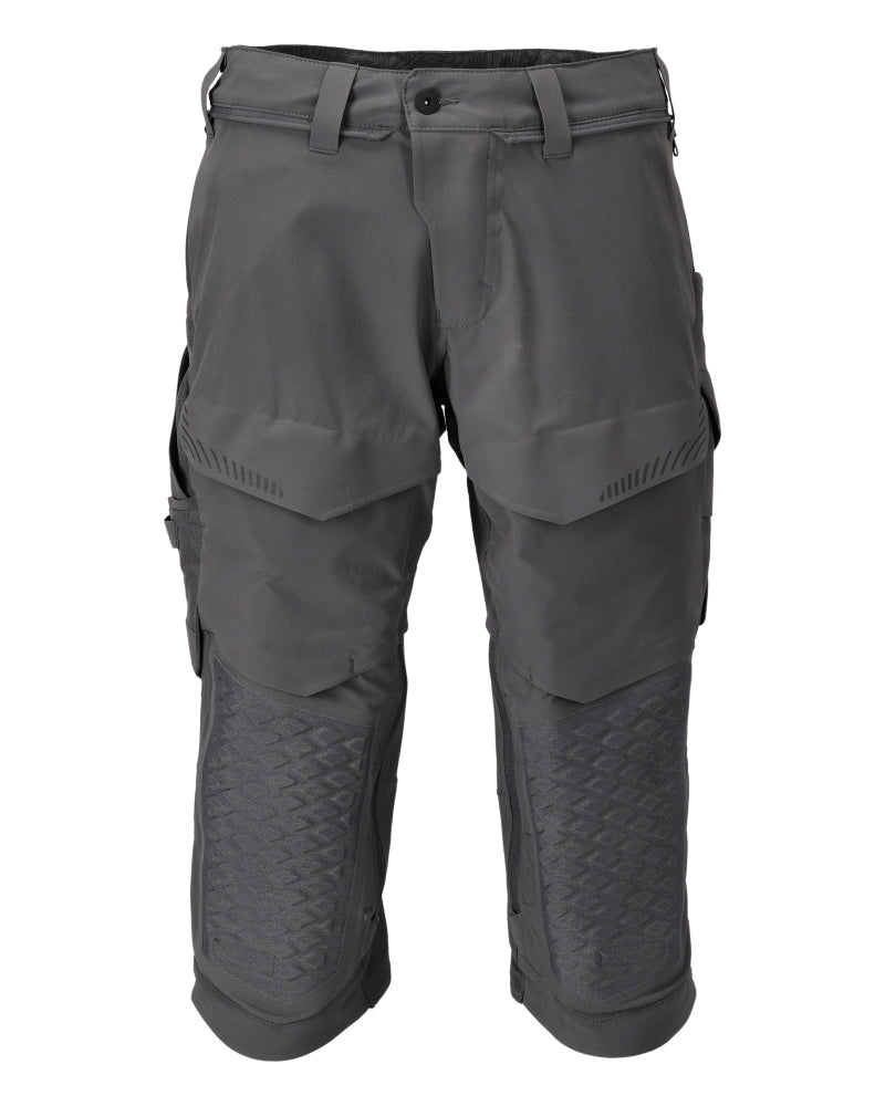 Mascot CUSTOMIZED  ¾ Length Trousers with kneepad pockets 22249 stone grey