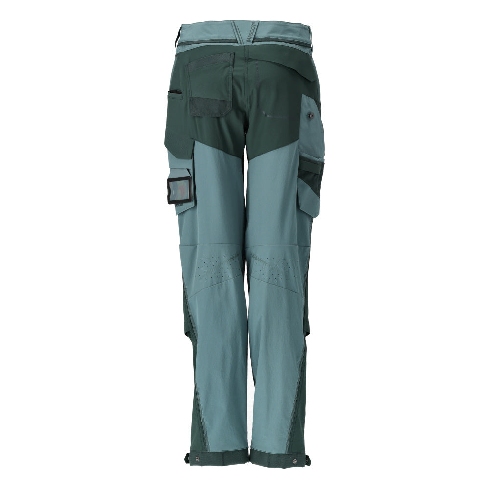 Mascot CUSTOMIZED  Trousers with kneepad pockets 22278 light forest green/forest green