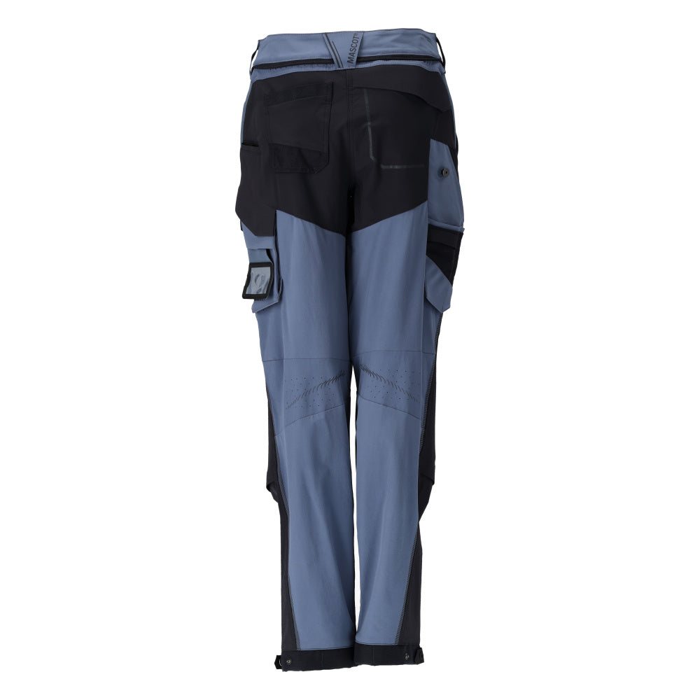 Mascot CUSTOMIZED  Trousers with kneepad pockets 22278 stone blue/dark navy