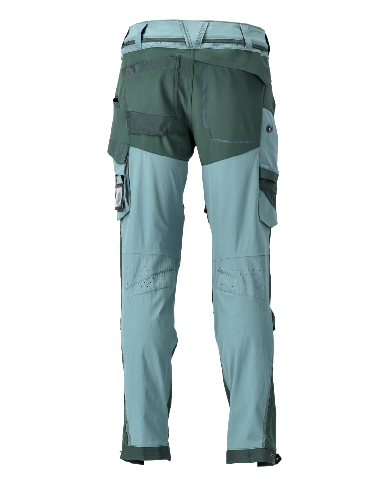 Mascot CUSTOMIZED  Trousers with kneepad pockets 22279 light forest green/forest green