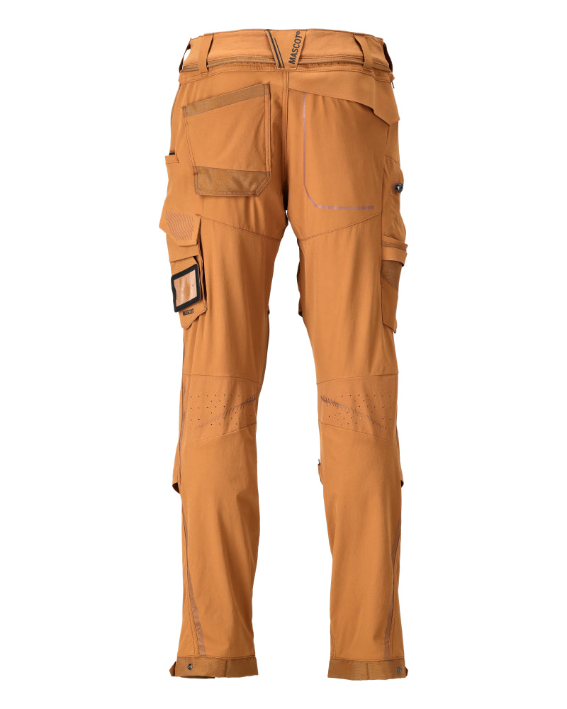 Mascotte PERSONNALISÉE Pantalon avec poches genouillères 22279 marron noisette