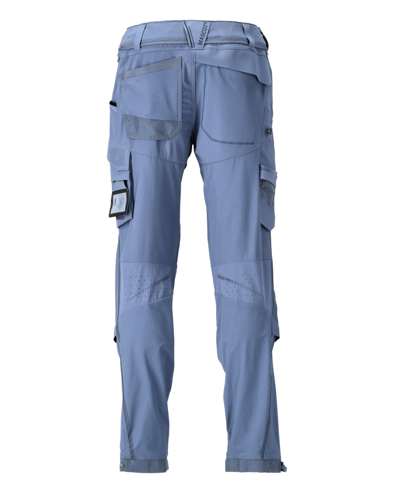 Mascotte PERSONNALISÉE Pantalon avec poches genouillères 22279 bleu pierre