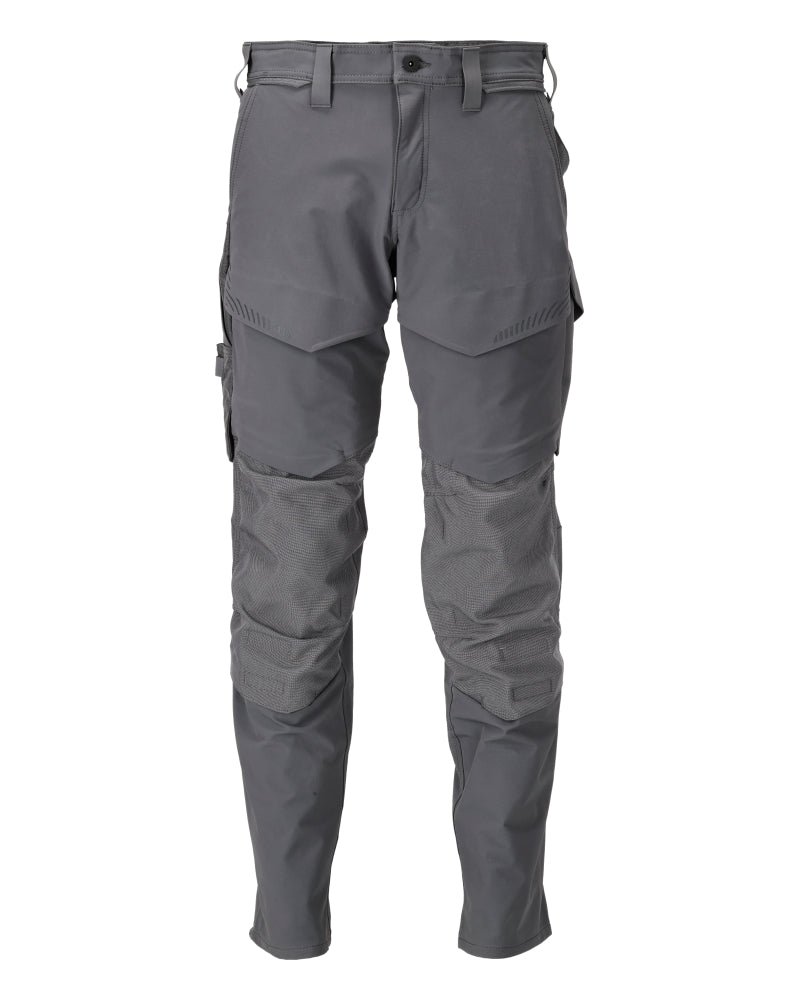 Mascotte PERSONNALISÉE Pantalon avec poches genouillères 22379 gris pierre