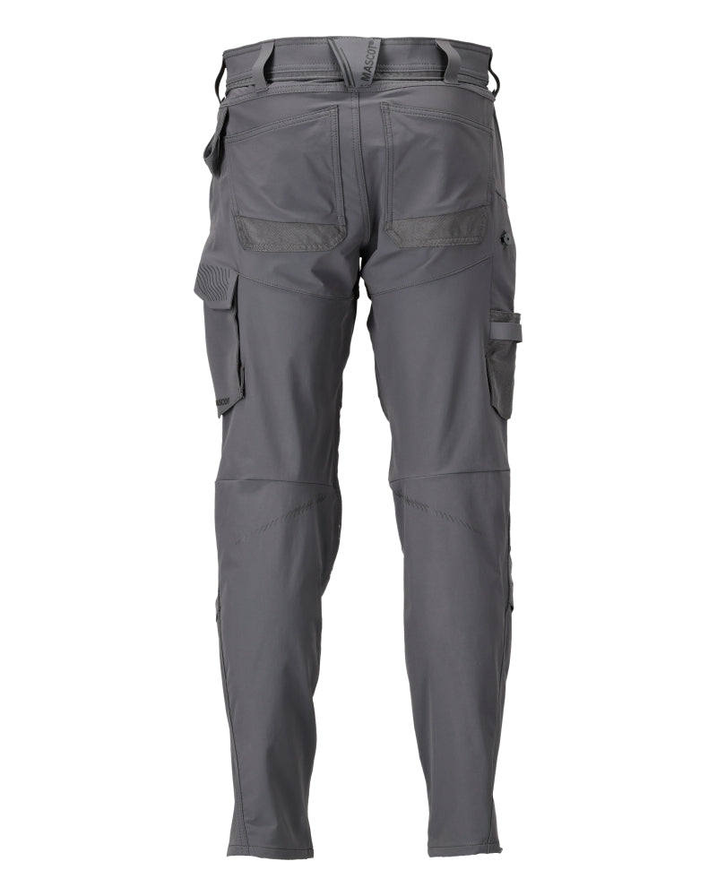 Mascotte PERSONNALISÉE Pantalon avec poches genouillères 22379 gris pierre