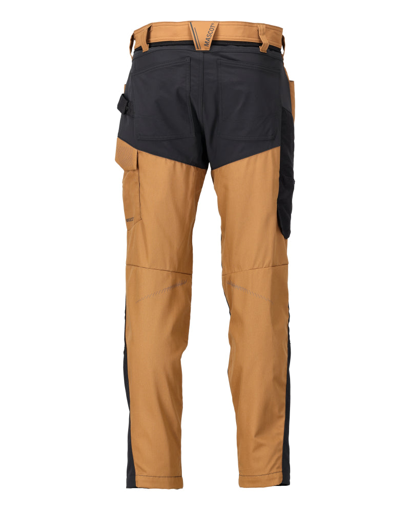 Mascot CUSTOMIZED  Trousers with kneepad pockets 22479 nut brown/black