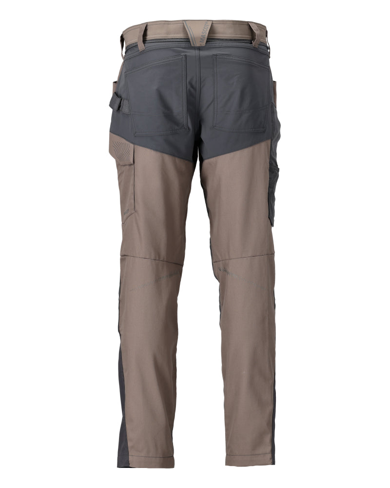 Mascot CUSTOMIZED  Trousers with kneepad pockets 22479 dark sand/stone grey