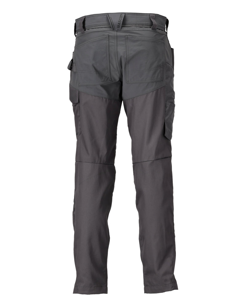 Mascotte PERSONNALISÉE Pantalon avec poches genouillères 22479 gris pierre