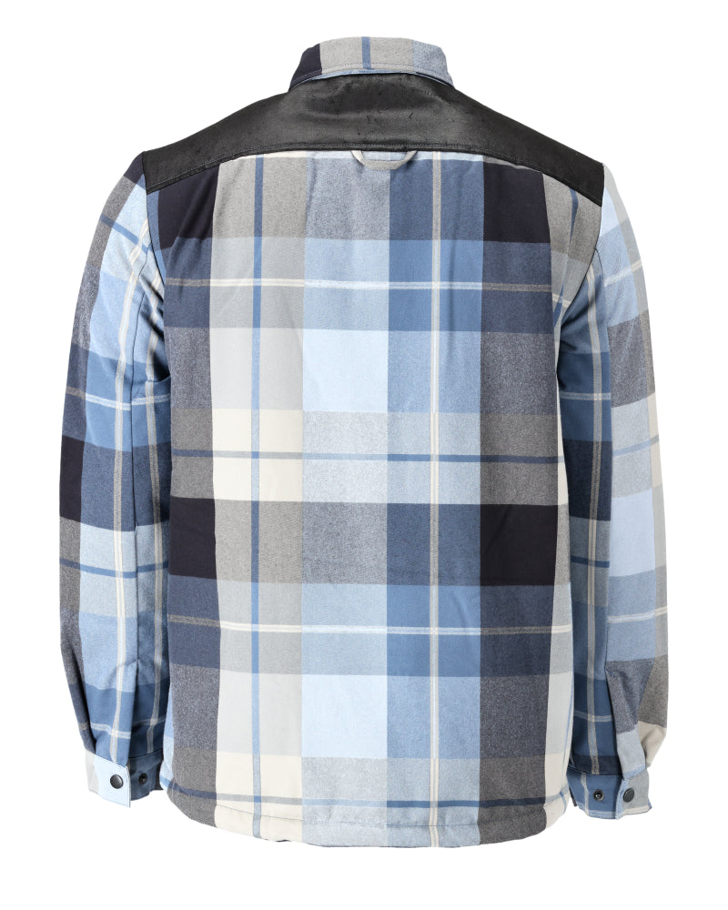 Mascot CUSTOMIZED  Flannel shirt with pile lining 23104 dark navy checked