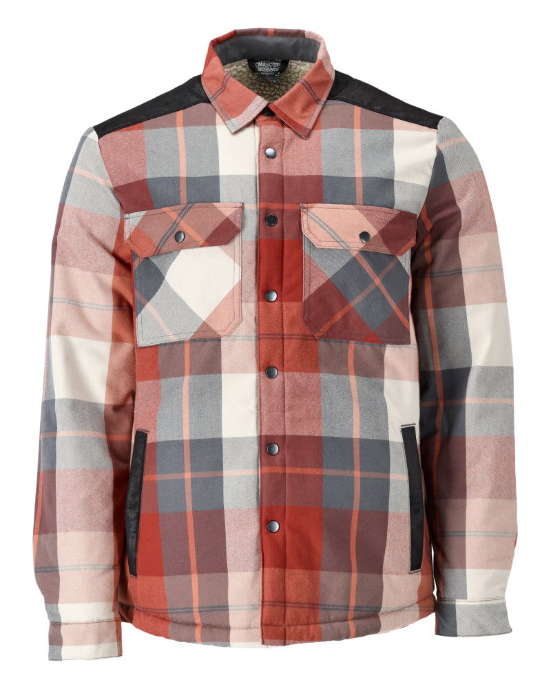 Mascot CUSTOMIZED  Flannel shirt with pile lining 23104 autumn red checked