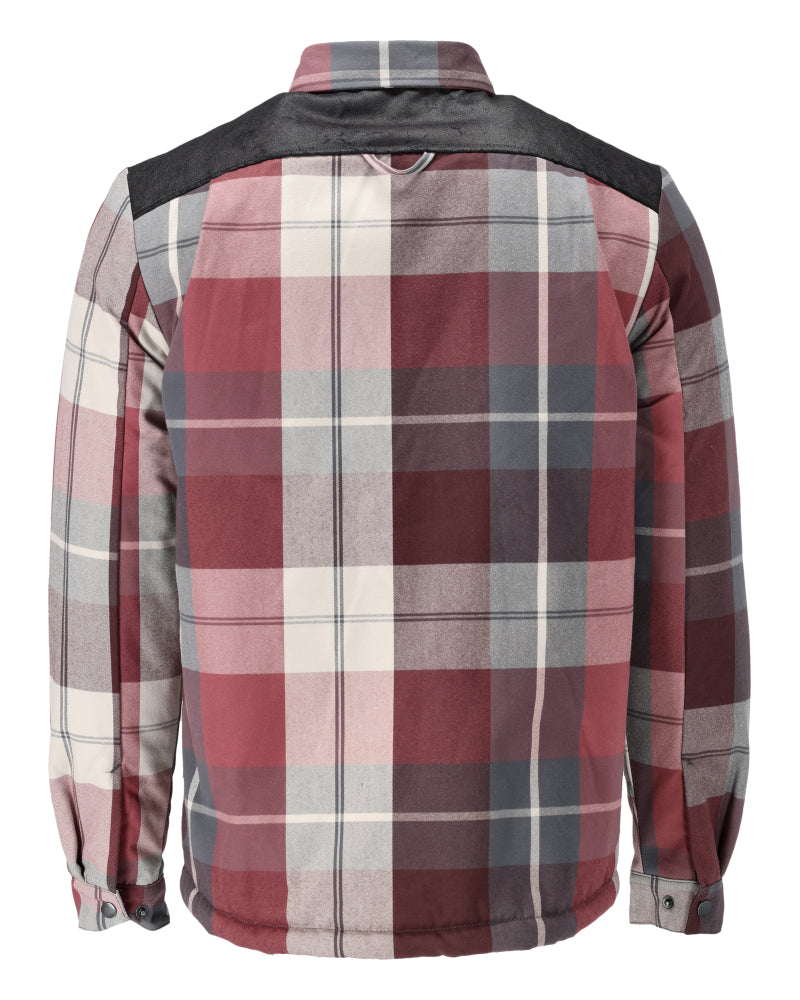 Mascot CUSTOMIZED  Flannel shirt with pile lining 23104 bordeaux checked
