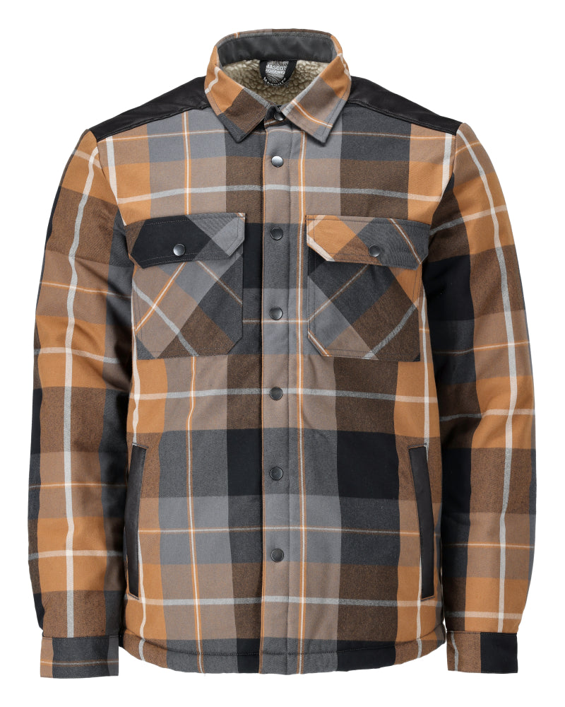 Mascot CUSTOMIZED  Flannel shirt with pile lining 23104 nut brown checked