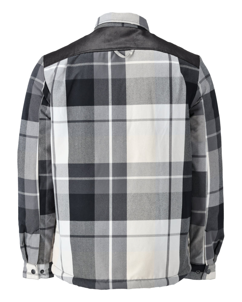 Mascot CUSTOMIZED  Flannel shirt with pile lining 23104 stone grey checked