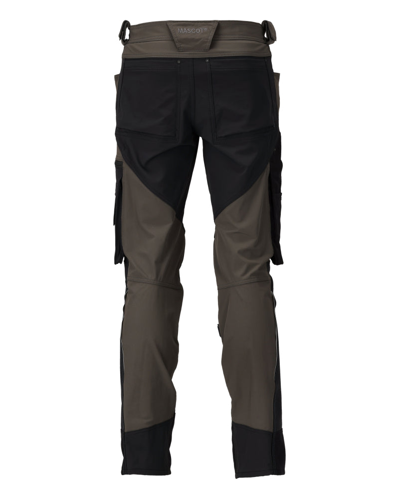 Mascot ADVANCED  Trousers with kneepad pockets 23179 dark anthracite/black