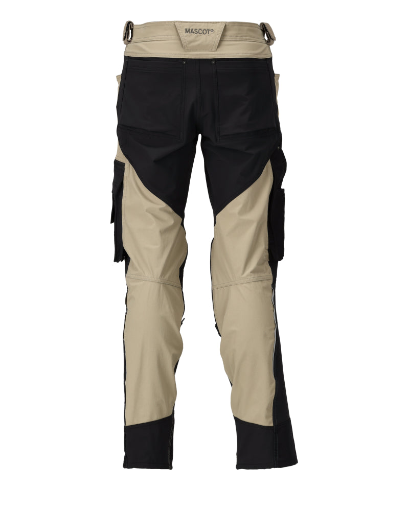 Mascot ADVANCED  Trousers with kneepad pockets 23179 light khaki/black