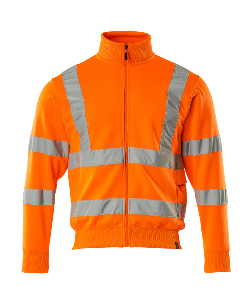 Mascot SAFE CLASSIC  Maringa Sweatshirt with zipper 50115 hi-vis orange