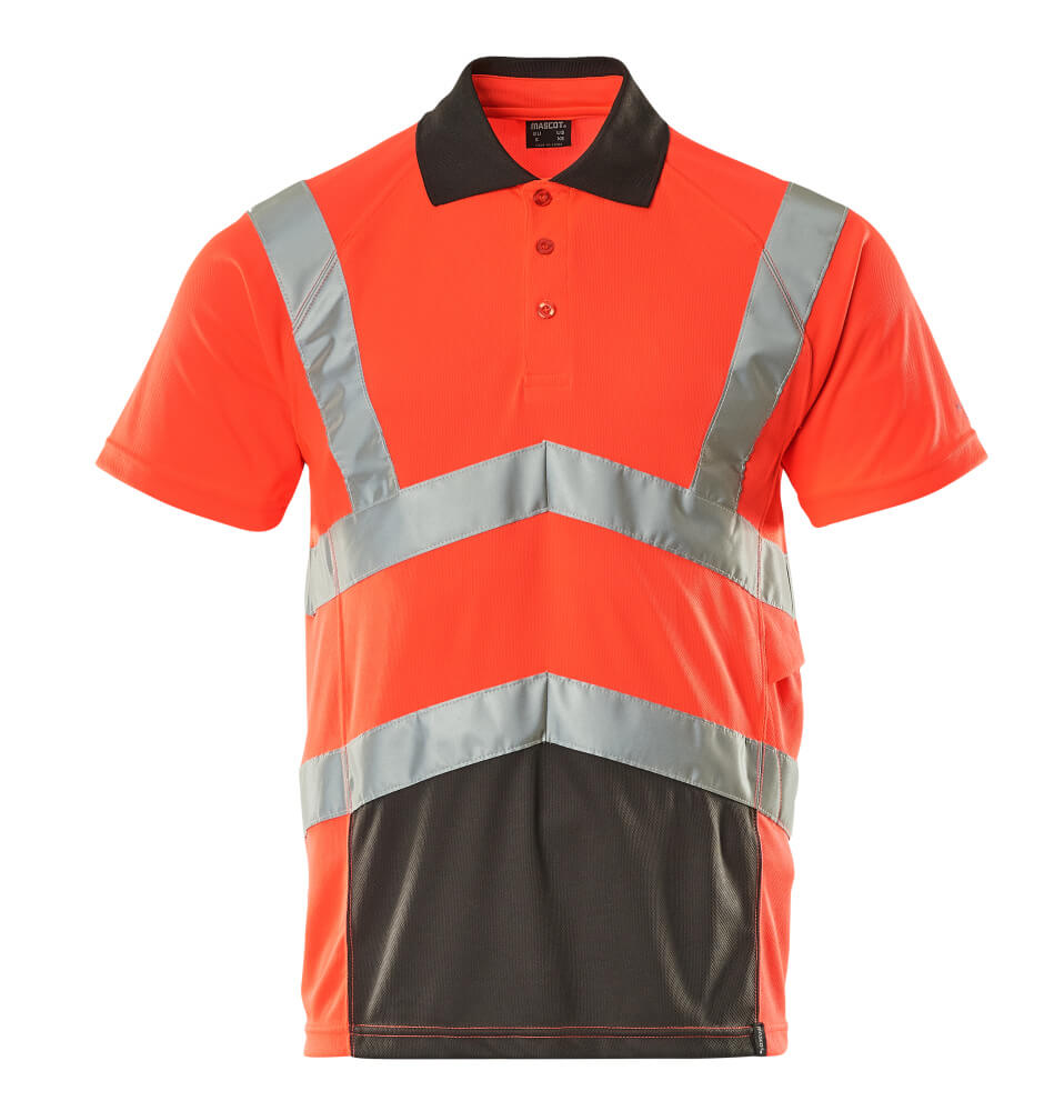 Mascot SAFE YOUNG  Anadia Polo shirt 50117 hi-vis red/dark anthracite