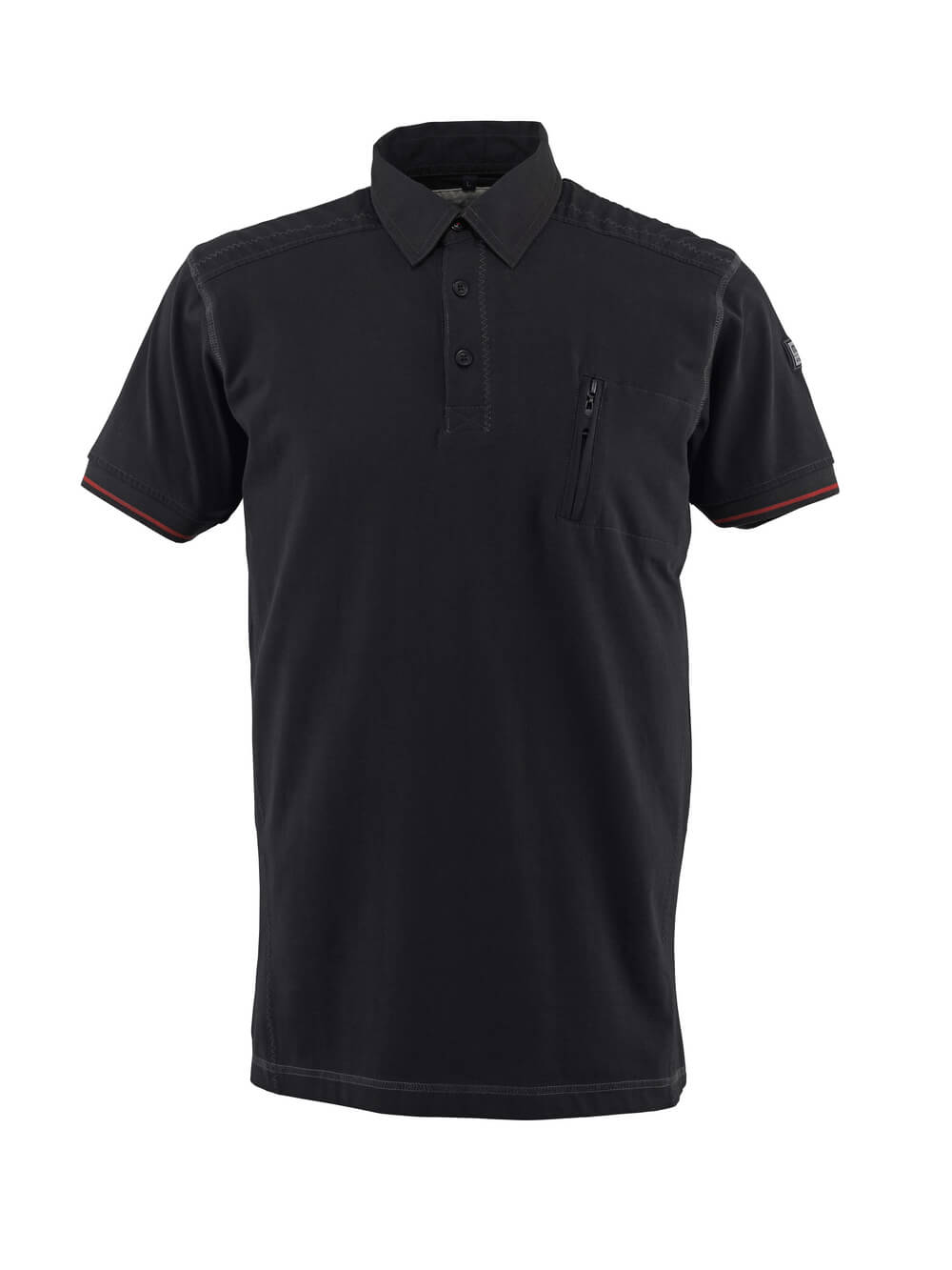Mascot FRONTLINE  Kreta Polo Shirt with chest pocket 50351 black