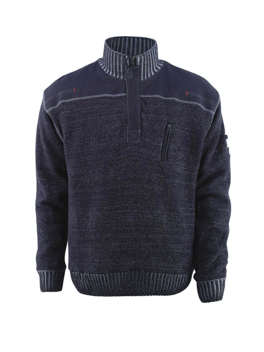 Mascot FRONTLINE  Naxos Knitted Jumper with half zip 50354 blue grey