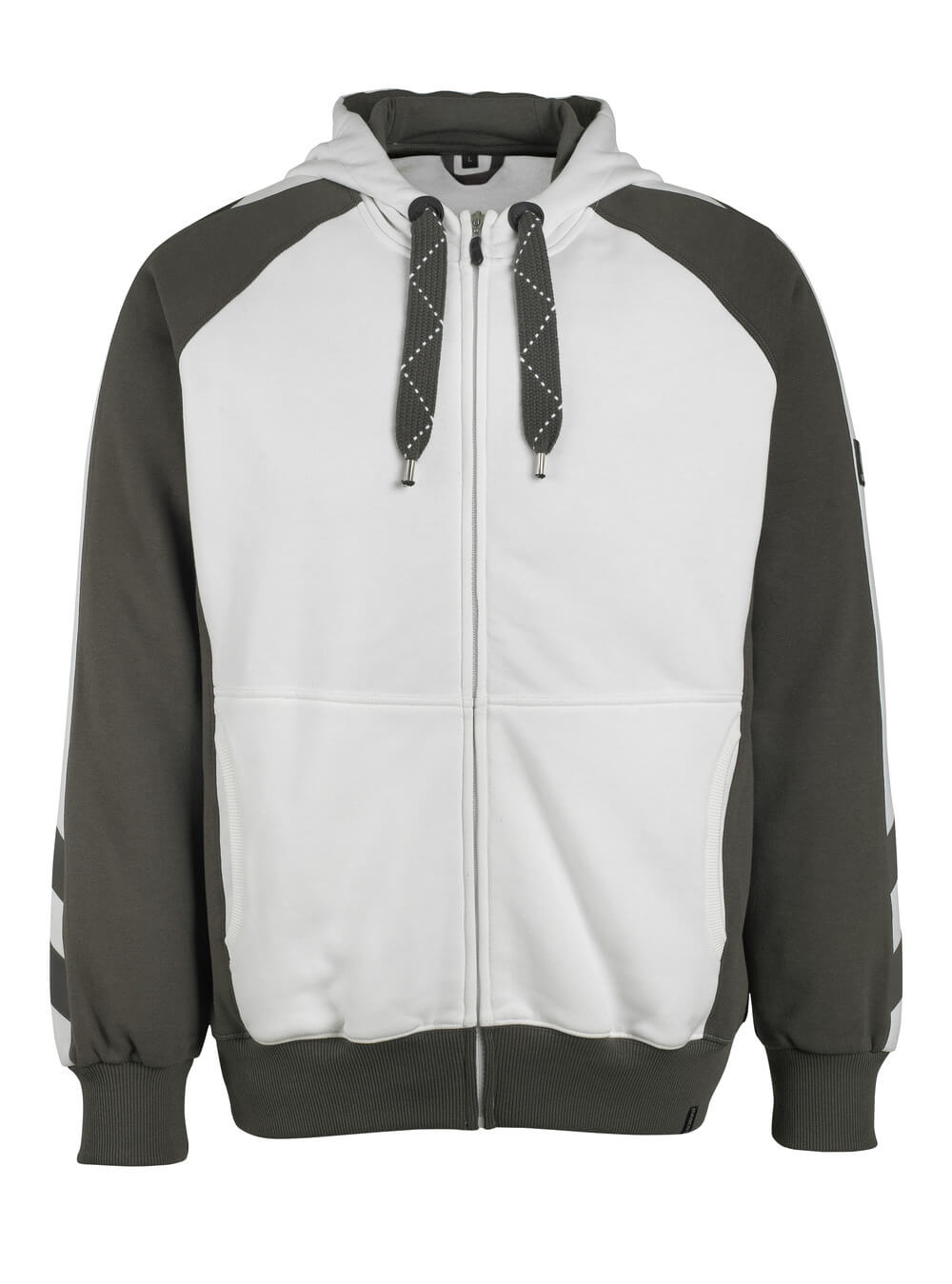 Mascot UNIQUE  Wiesbaden Hoodie with zipper 50509 white/dark anthracite