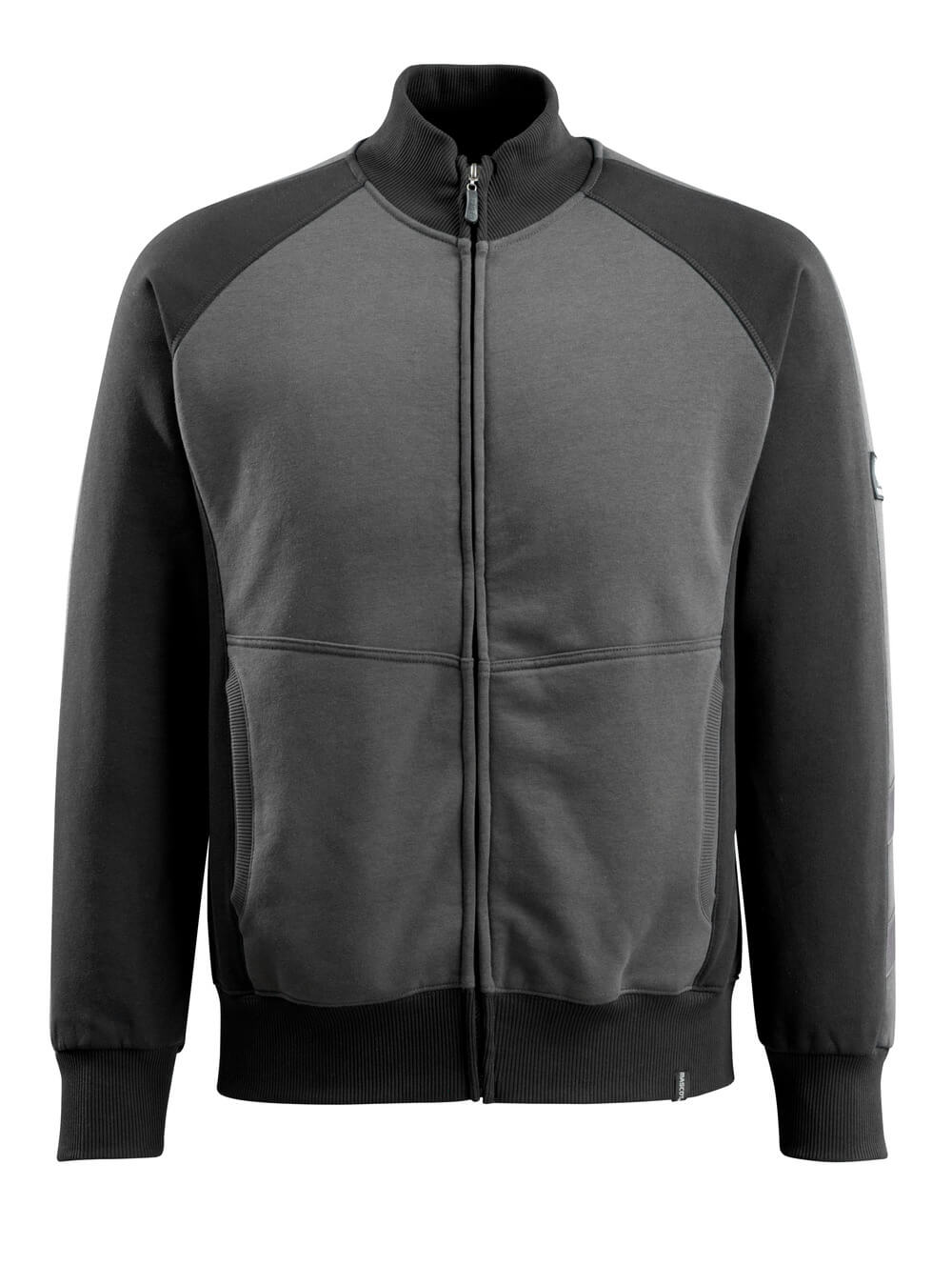 Mascot UNIQUE  Amberg Sweatshirt with zipper 50565 dark anthracite/black
