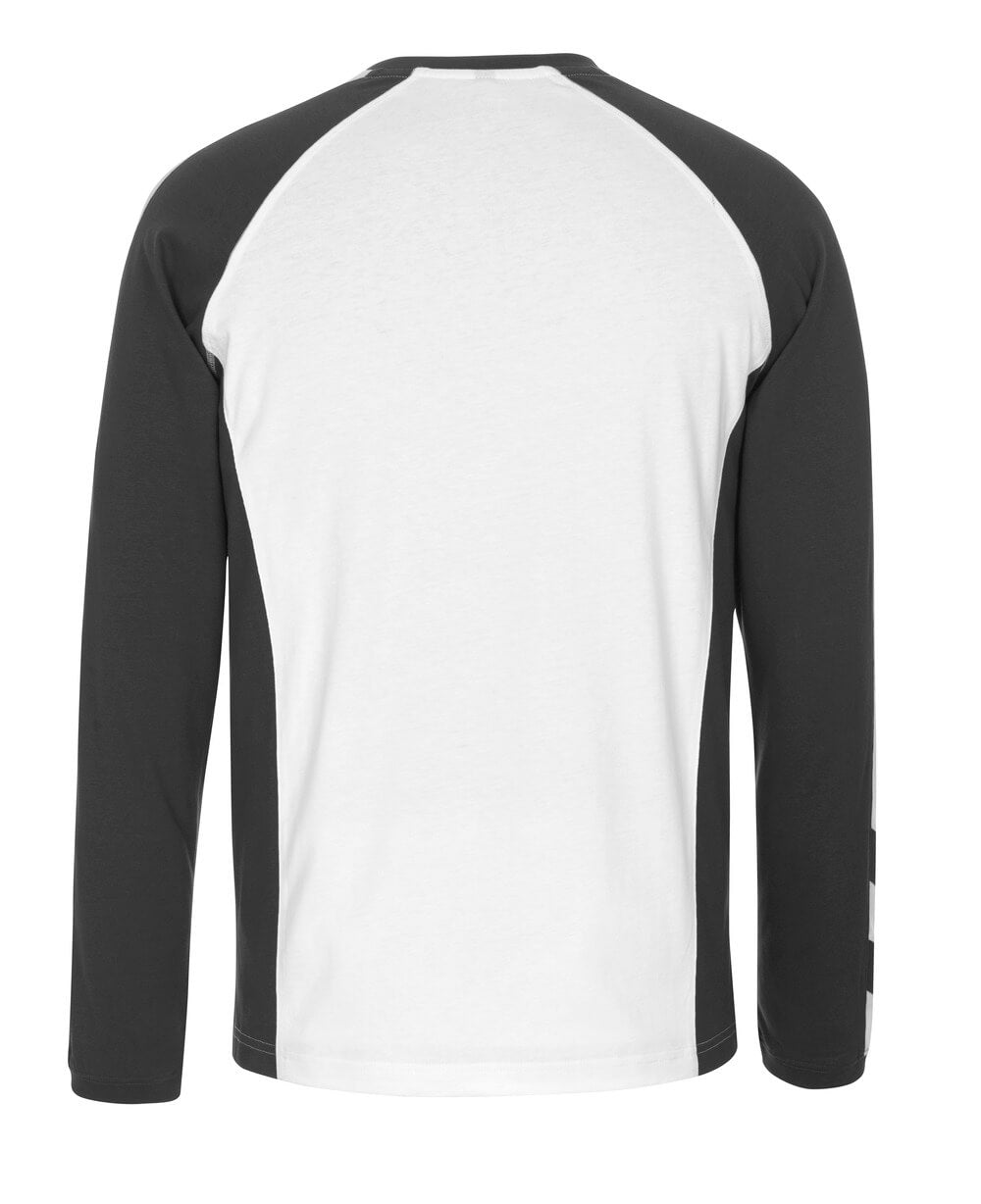 Mascot UNIQUE  Bielefeld T-shirt, long-sleeved 50568 white/dark anthracite