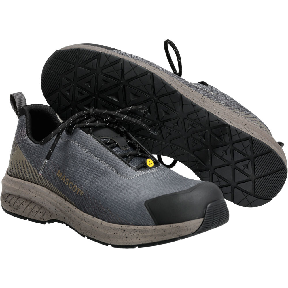 Mascot FOOTWEAR CUSTOMIZED  Safety Shoe F1600 stone grey/dark sand