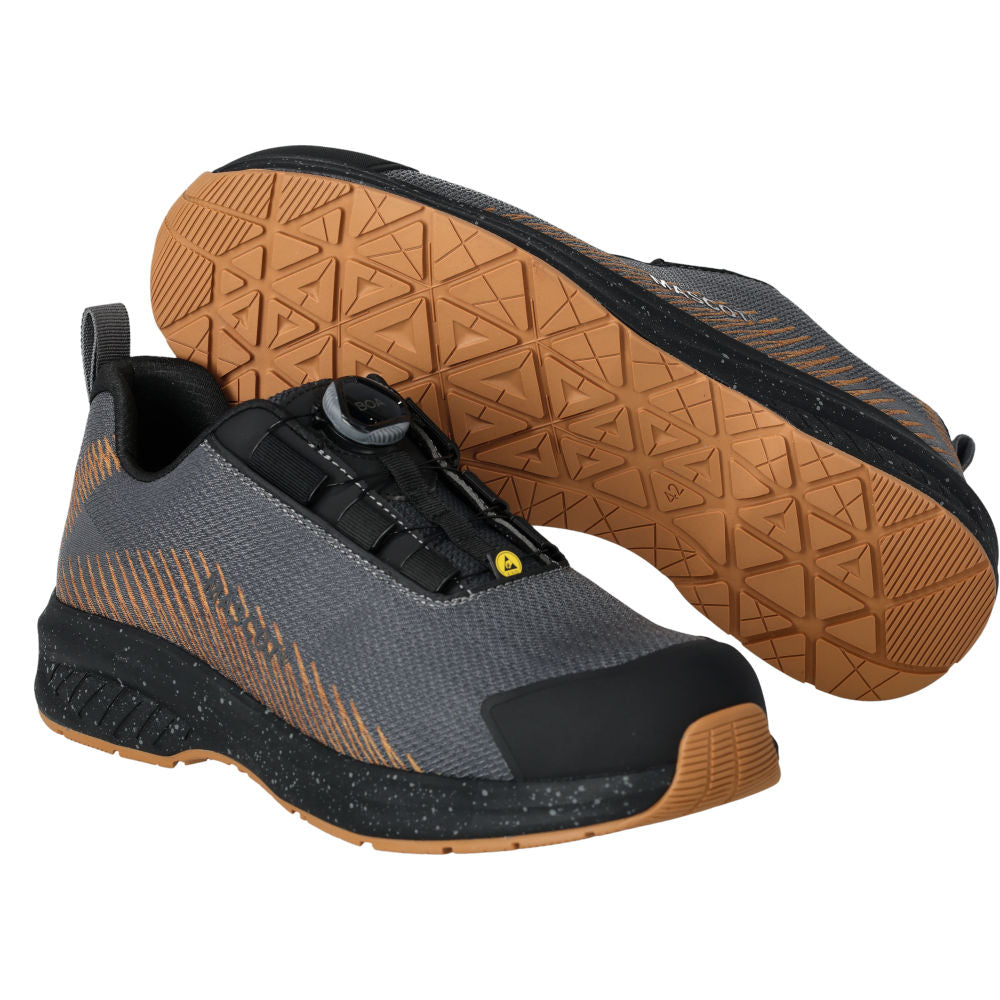 Mascot FOOTWEAR CUSTOMIZED  Safety Shoe F1601 stone grey/nut brown