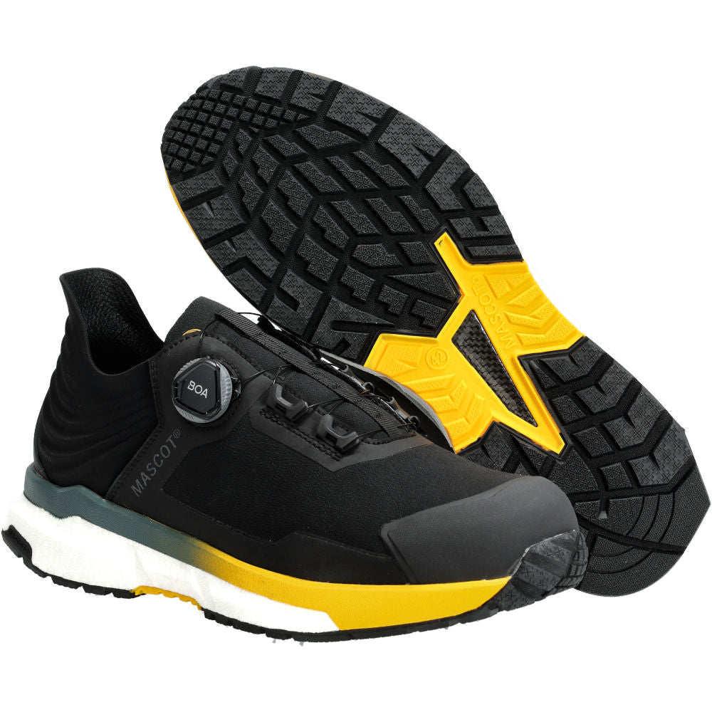 Mascot FOOTWEAR CUSTOMIZED  Safety Shoe F1680 black/sunflower yellow