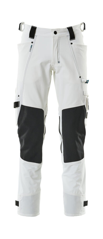 Mascot ADVANCED  Trousers with kneepad pockets 17079 white