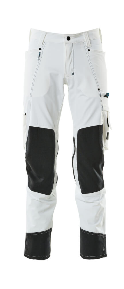 Mascot ADVANCED  Trousers with kneepad pockets 17179 white