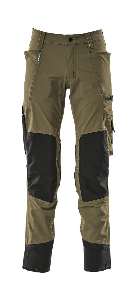 Mascot ADVANCED  Trousers with kneepad pockets 17179 moss green