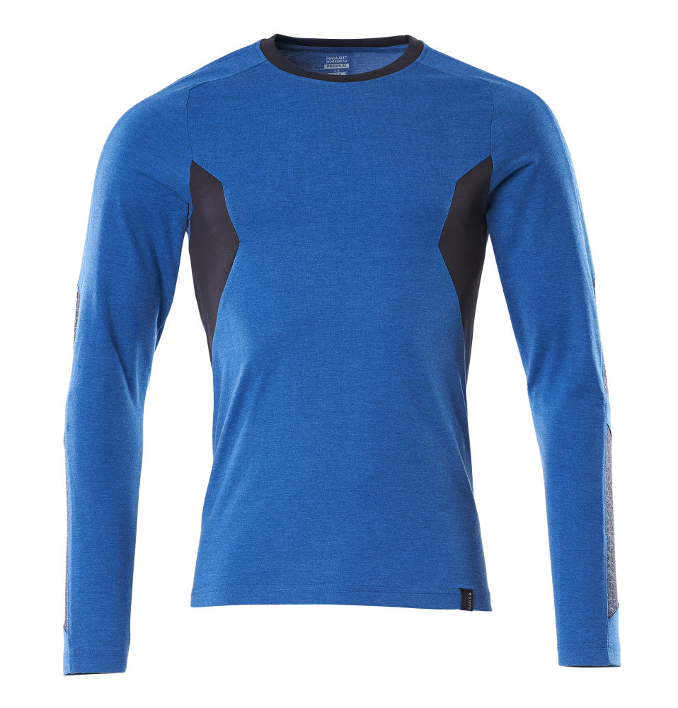 Mascot ACCELERATE  T-shirt, long-sleeved 18381 azure blue/dark navy