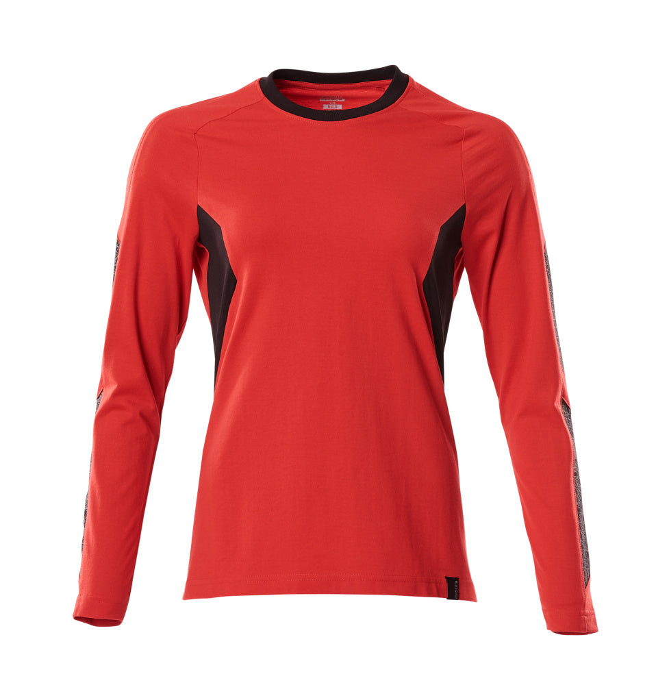 Mascot ACCELERATE  T-shirt, long-sleeved 18391 traffic red/black