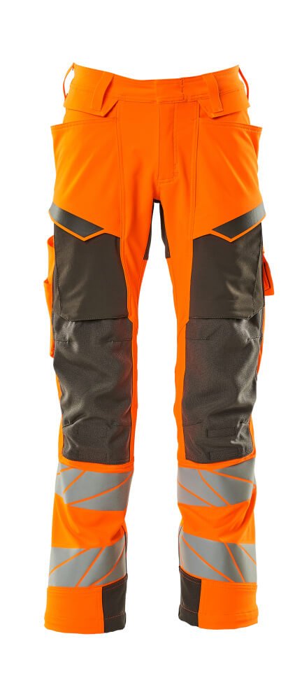 Mascot ACCELERATE SAFE  Trousers with kneepad pockets 19079 hi-vis orange/dark anthracite