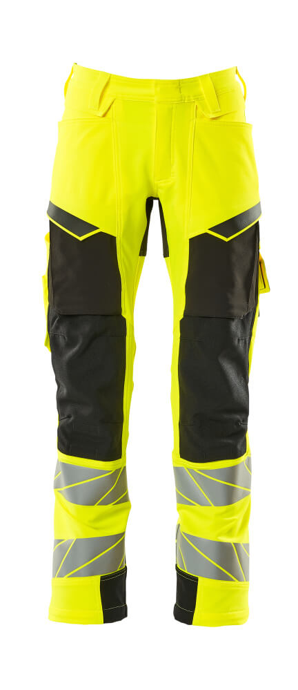 Mascot ACCELERATE SAFE  Trousers with kneepad pockets 19079 hi-vis yellow/black