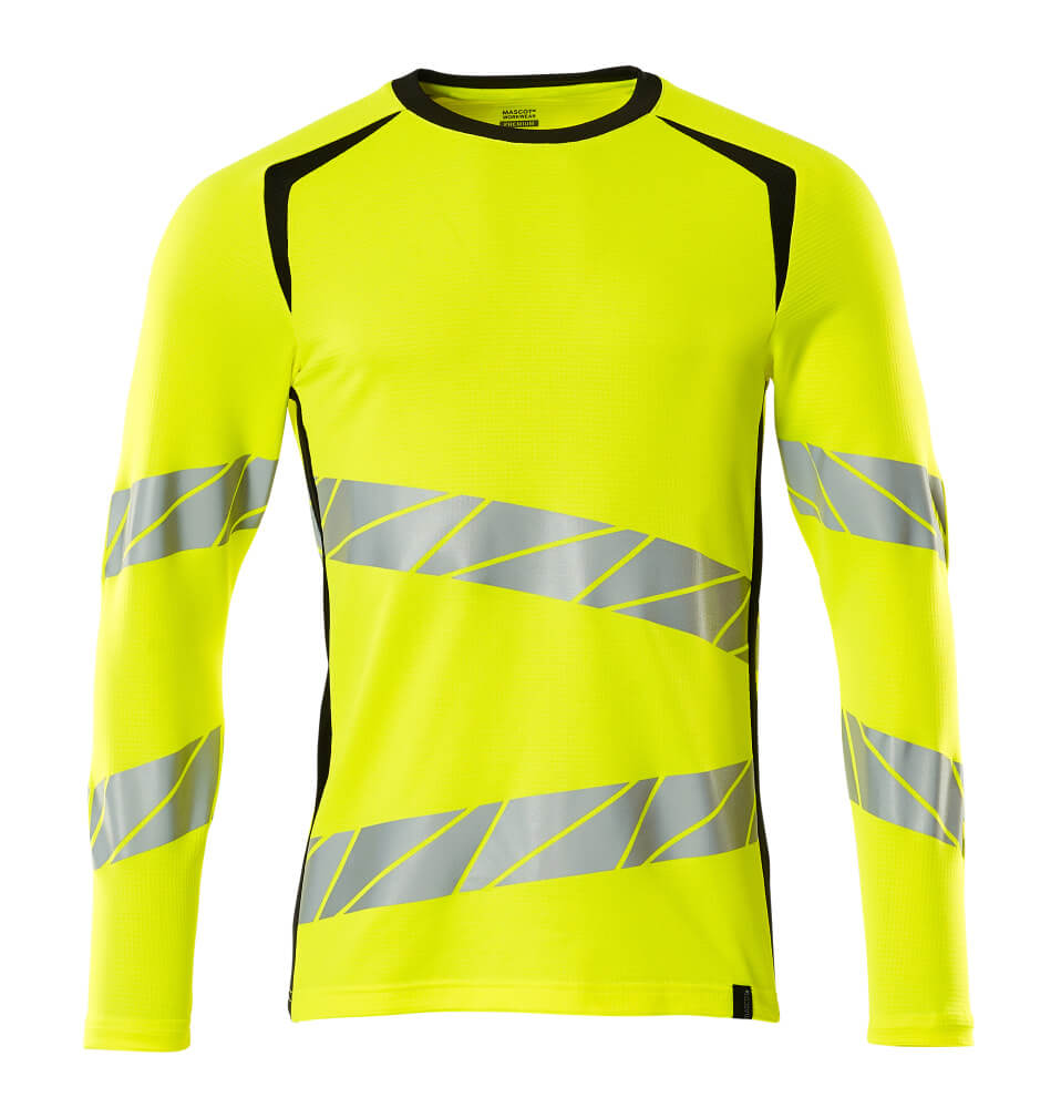 Mascot ACCELERATE SAFE  T-shirt, long-sleeved 19081 hi-vis yellow/black