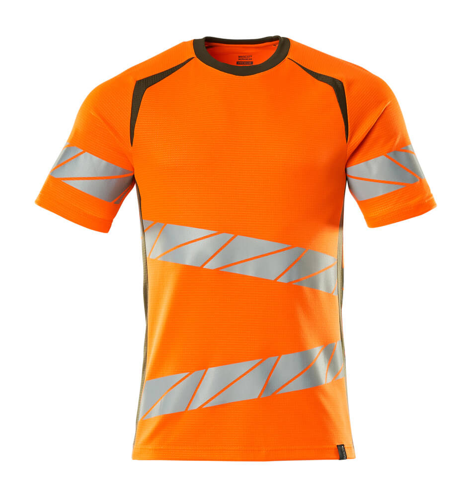 Mascot ACCELERATE SAFE  T-shirt 19082 hi-vis orange/moss green