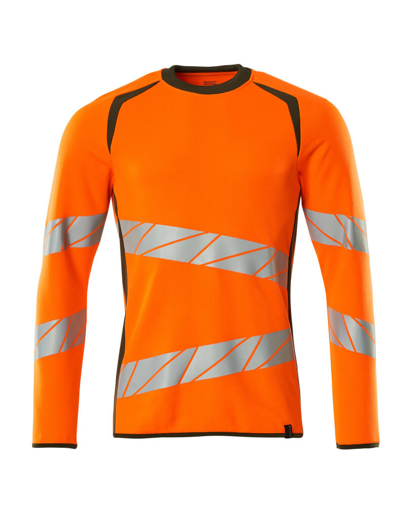Mascot ACCELERATE SAFE  Sweatshirt 19084 hi-vis orange/moss green