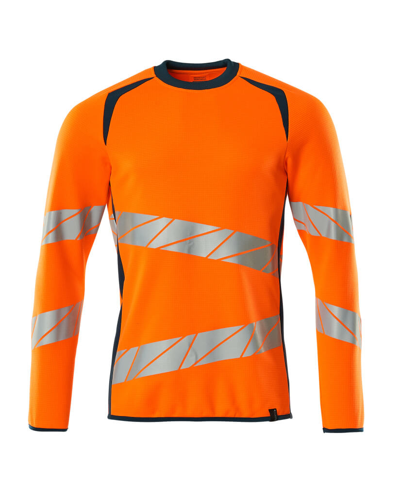 Mascot ACCELERATE SAFE  Sweatshirt 19084 hi-vis orange/dark petroleum