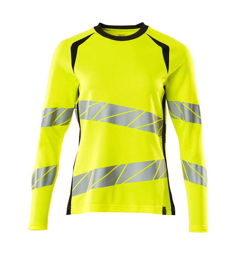 Mascot ACCELERATE SAFE  T-shirt, long-sleeved 19091 hi-vis yellow/black