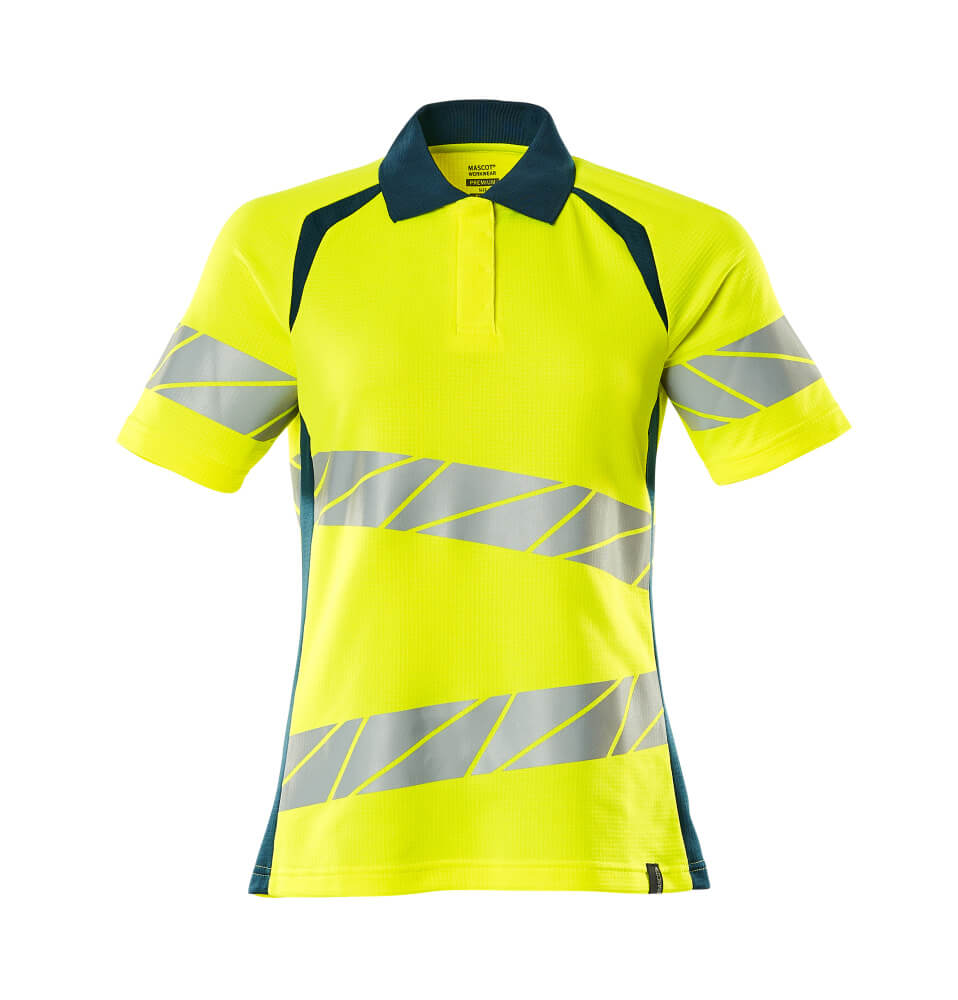 Mascot ACCELERATE SAFE  Polo shirt 19093 hi-vis yellow/dark petroleum