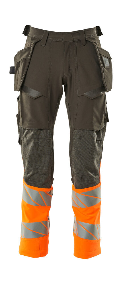 Mascot ACCELERATE SAFE  Trousers with holster pockets 19131 dark anthracite/hi-vis orange