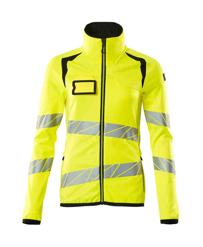 Mascot ACCELERATE SAFE  Fleece Jumper with zipper 19153 hi-vis yellow/black